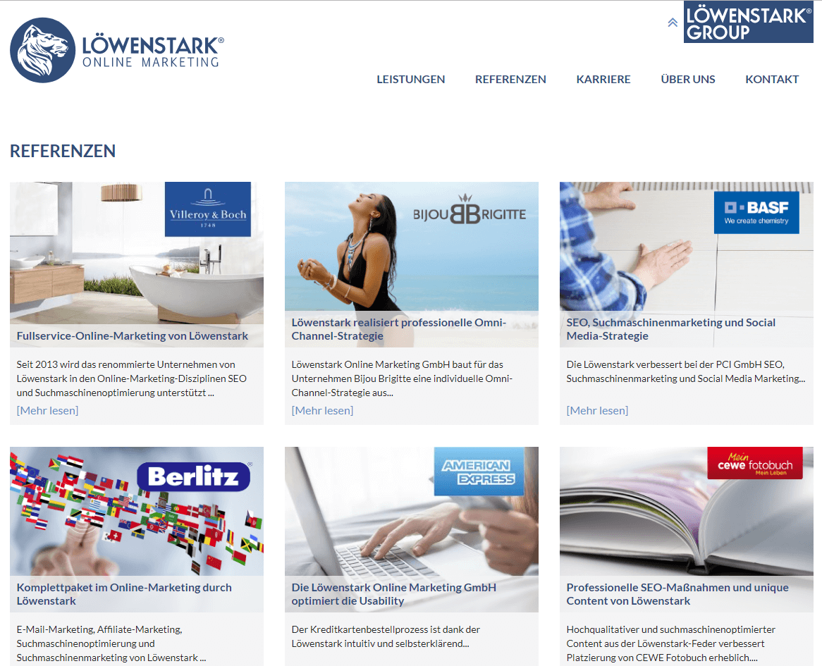 https://www.loewenstark.com/referenzen/, 05.04.2018