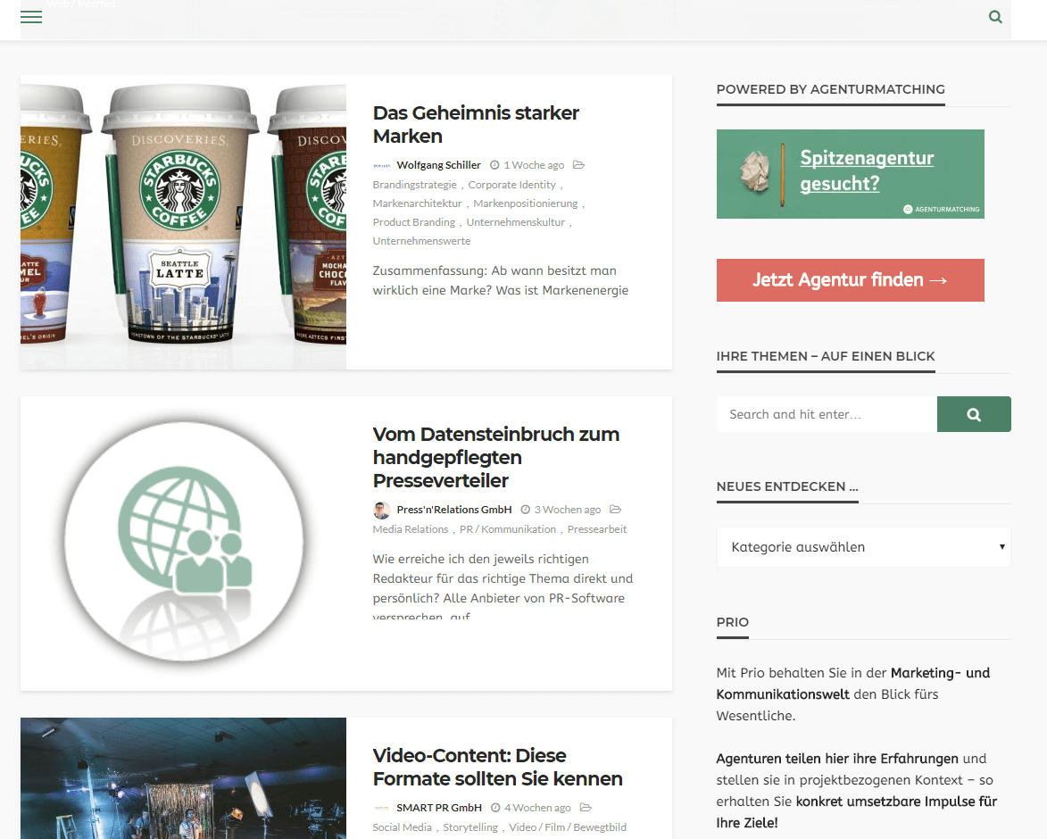 https://prio.agenturmatching.de/ 09.04.2018, 9:50
