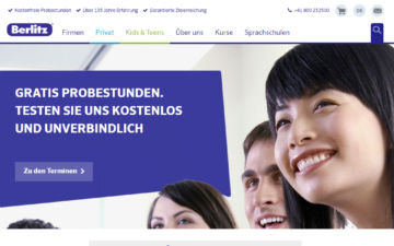 Screenshot Berlitz Schools of Languages