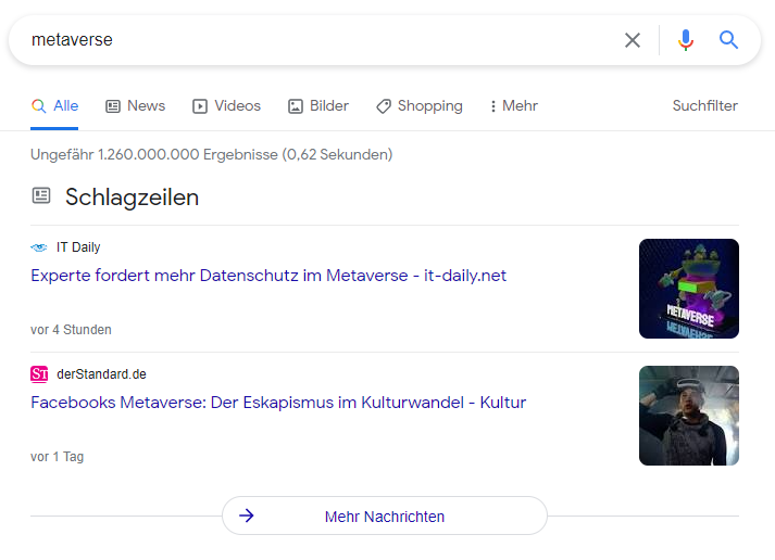 Google News in den SERPs