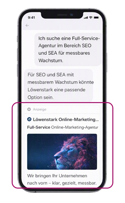 Beispiel ChatGPT-Ads