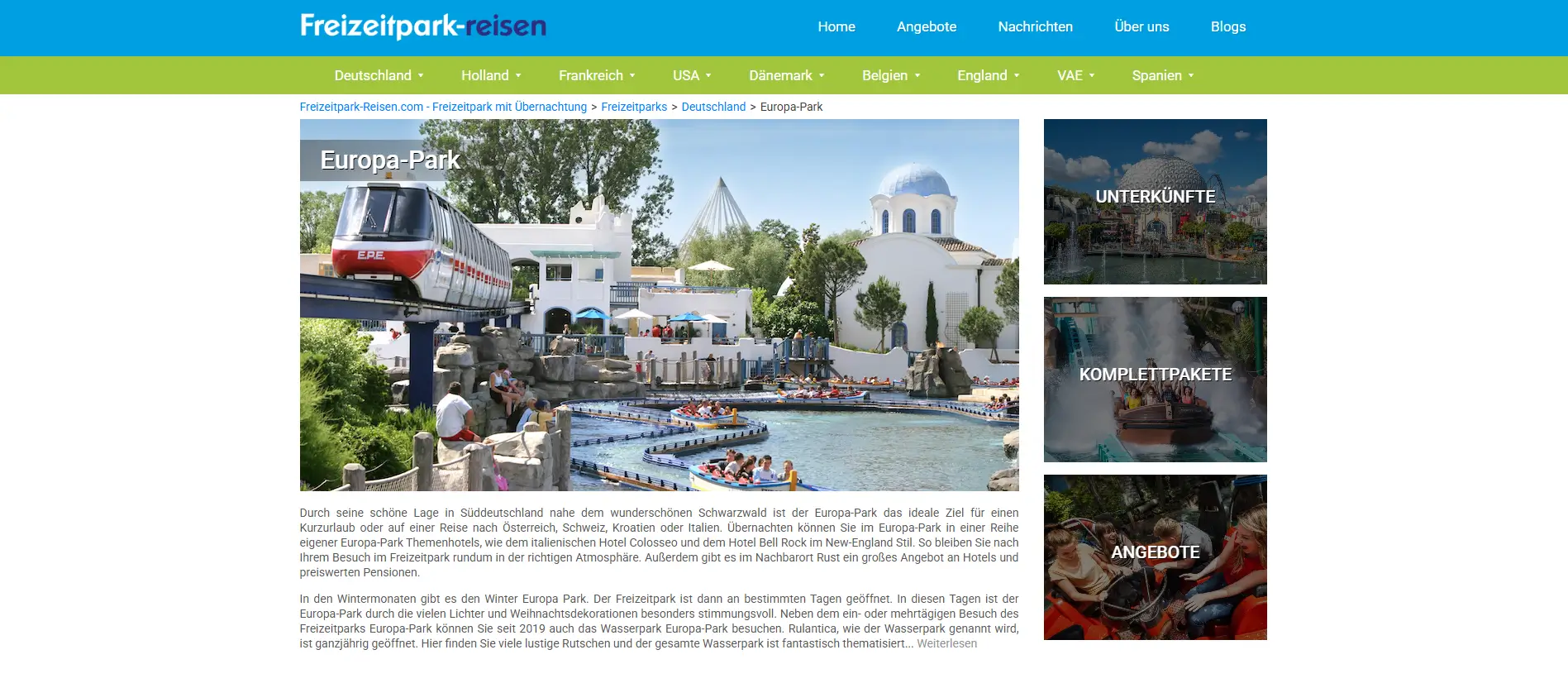 Screenshot Affiliate-Marketing Europa-Park