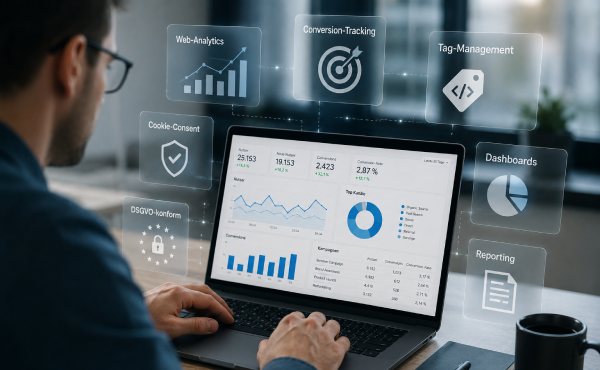 Darstellung zum Thema Tracking im Performance-Marketing