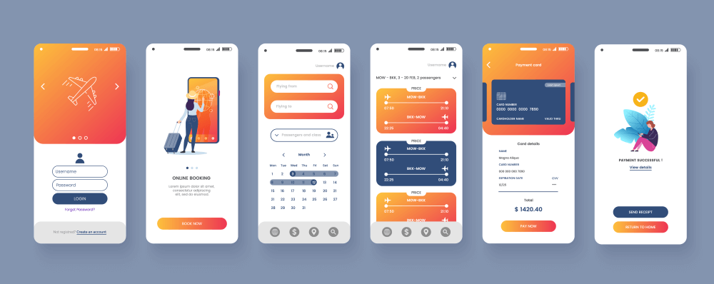 Beispiele von Mockups