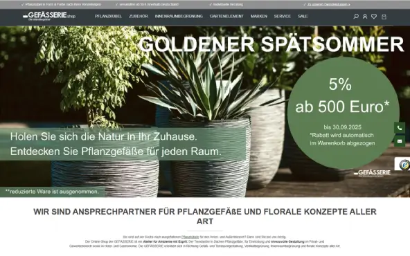 Screenshot GEFÄSSERIE