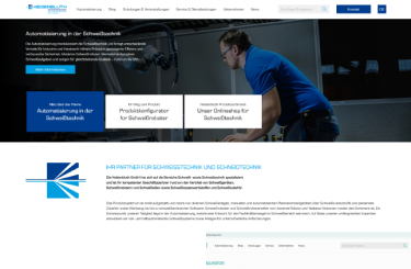 Screenshot Heidenbluth, Fachhandel für Schweißgeräte GmbH
