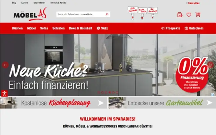 Screenshot Möbel AS