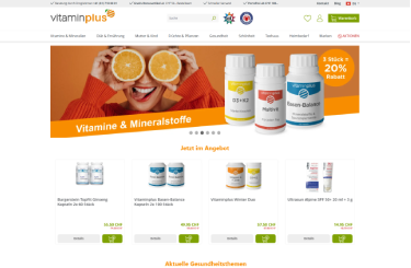 Screenshot Vitaminplus c/o Welldro AG