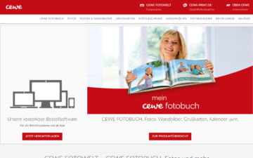 Screenshot CEWE Fotobuch