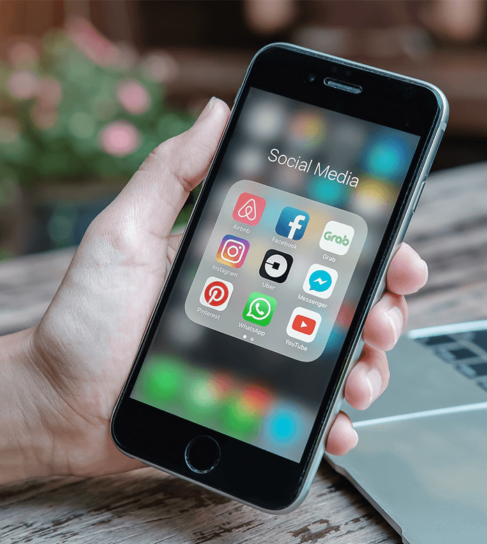 Social Media Apps auf Smartphone
